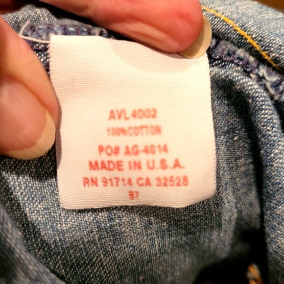 AG Adriano Goldschmied Denim Jacket Womens S Small The Alamo Distressed EUC - Picture 12 of 14